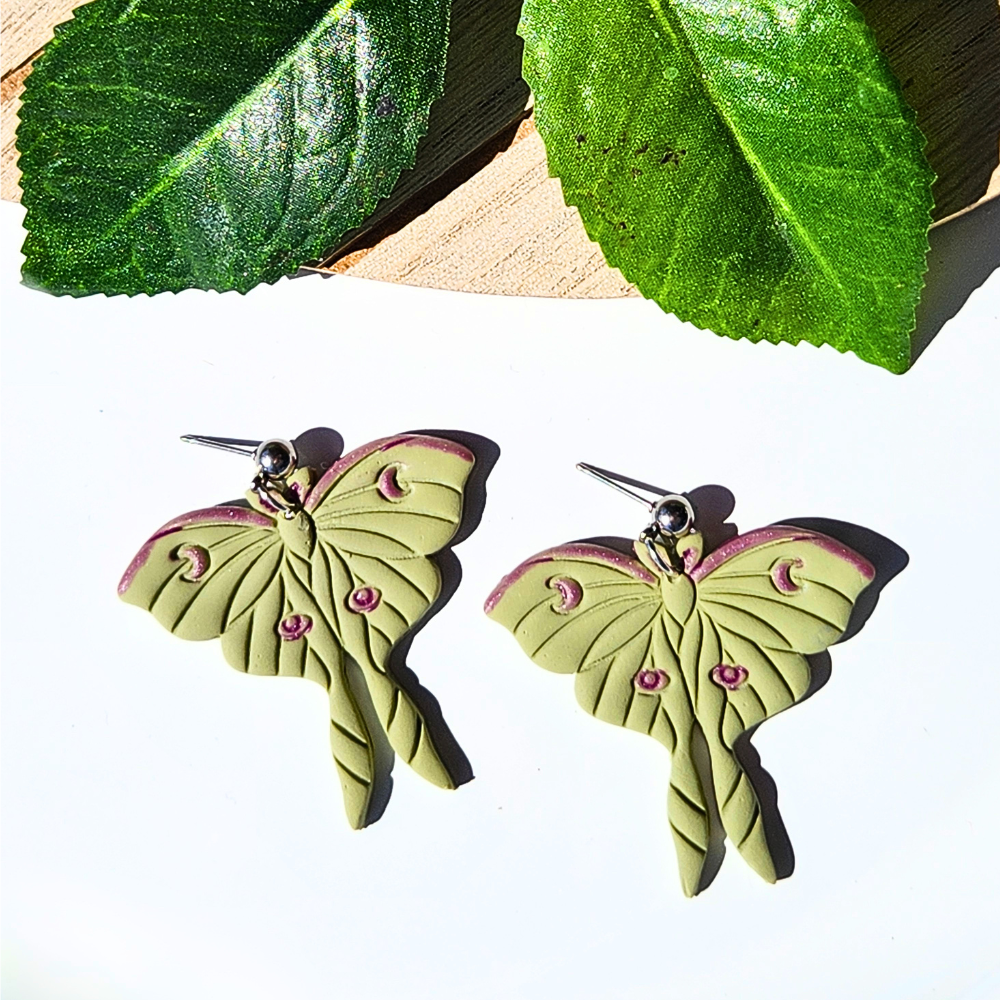 Luna Moth Earrings