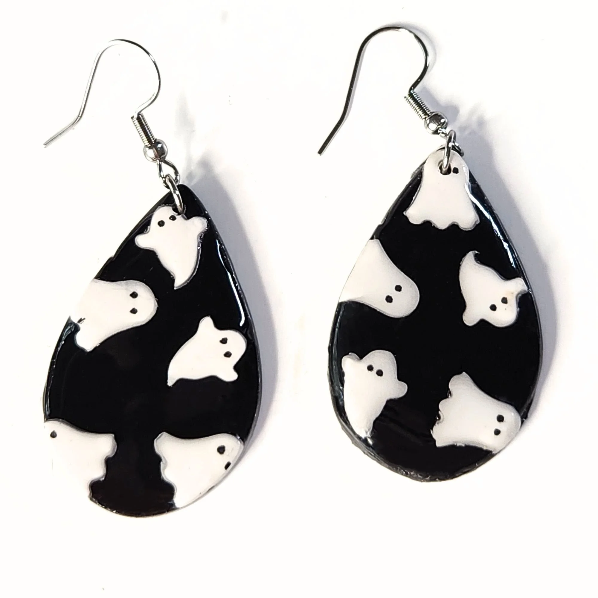 Dancing Ghost Teardrop Earrings