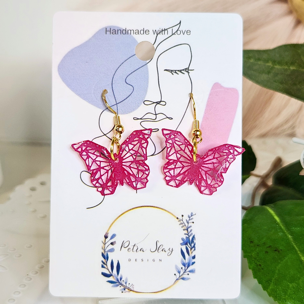 Mini Lacy Red Butterfly Earrings.png