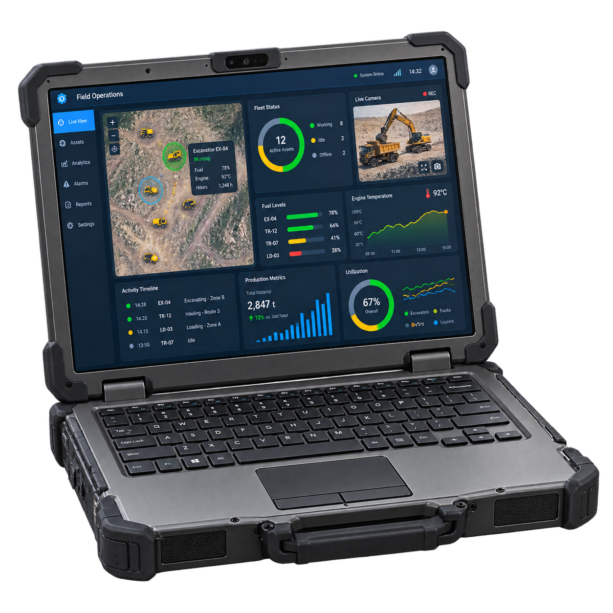 Jobsite data monitoring
