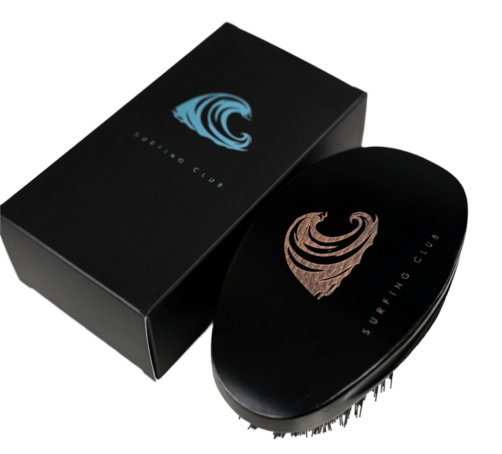Wave Surfing Club brush and branded box
