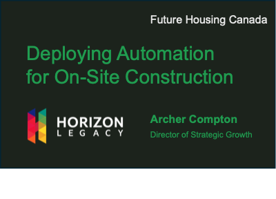 Blueprint #1: Deploying Automation for On-Site Construction