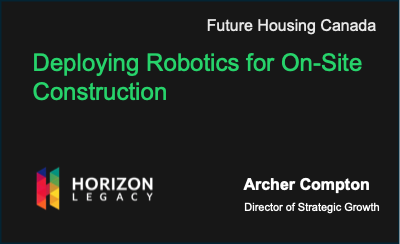 Deploying Robotics for On-Site Construction