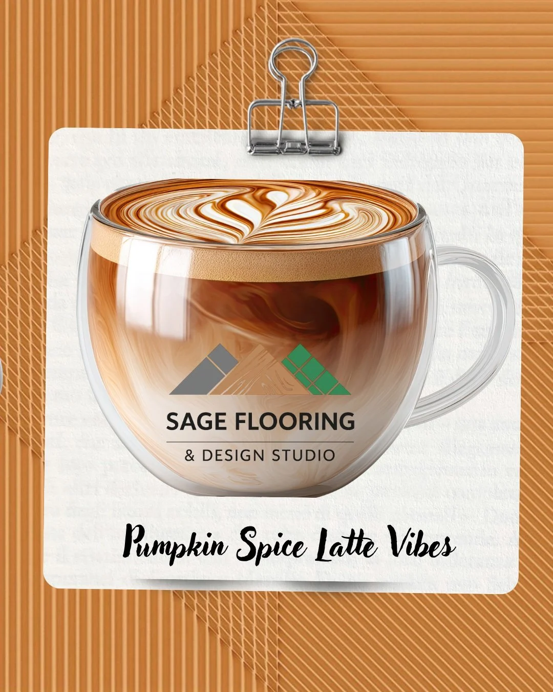 Pumpkin spice, but make it interiors. 🍂

Warm, earthy and just a little unexpected &mdash; Ames Lins 8x8 in Pumpkin brings beautiful texture and dimension to a space without overwhelming it.

We love how the subtle geometric pattern changes with the