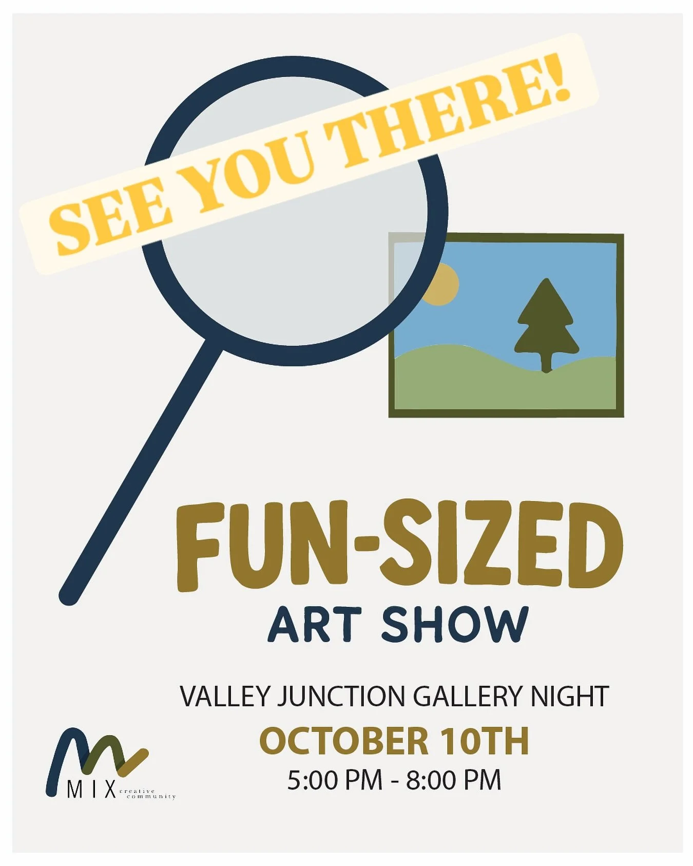 We are officially ONE WEEK away from the @valleyjunction Gallery Night which includes our very own FUN-SIZED ART SHOW!!

Local artists have been bringing in their mini creations this week, and we cannot wait to put this exhibit together for you.  Com