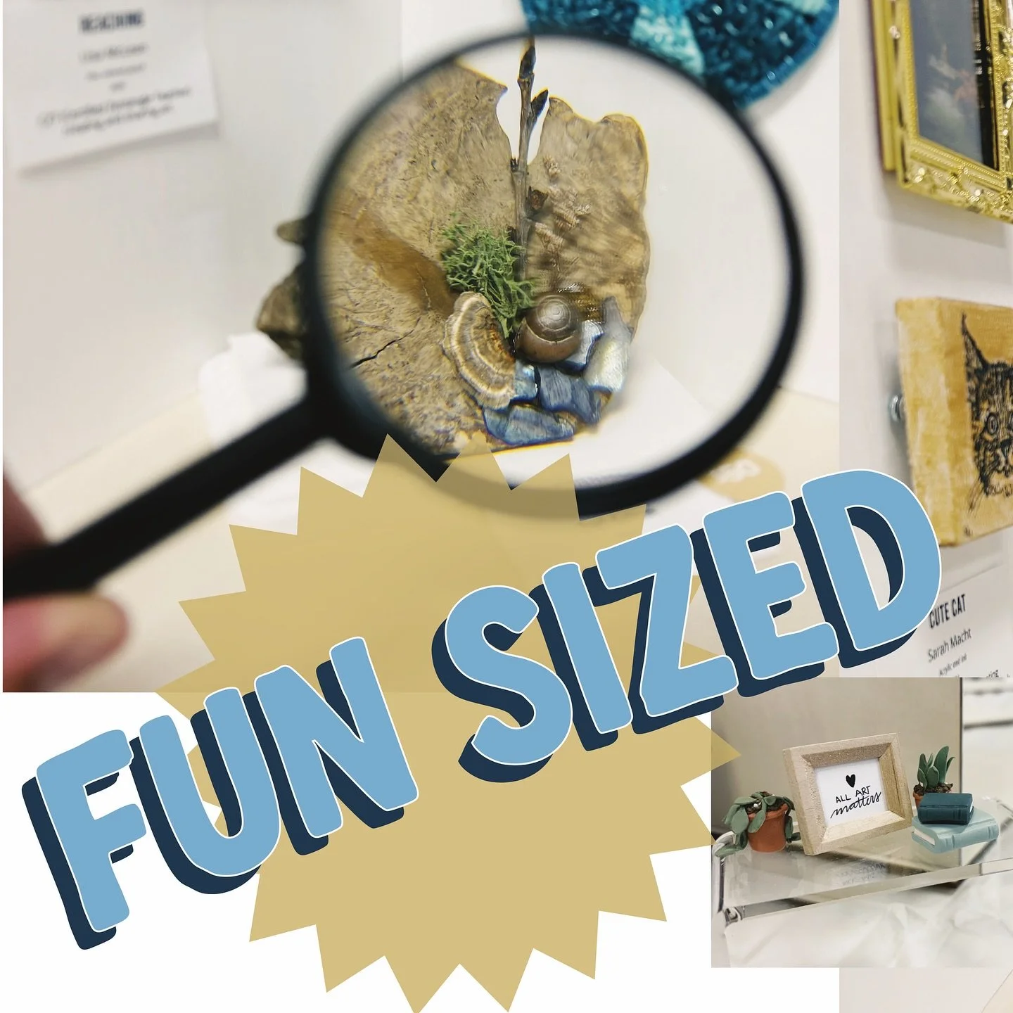 Friday night at MIX was Fun-Sized Art and BIG TIME joy!  We had an absolute blast at our first @valleyjunction Gallery Night.  Golly, we are so excited to be a part of this neighborhood!

It was an evening filled with a tiny art show from a community