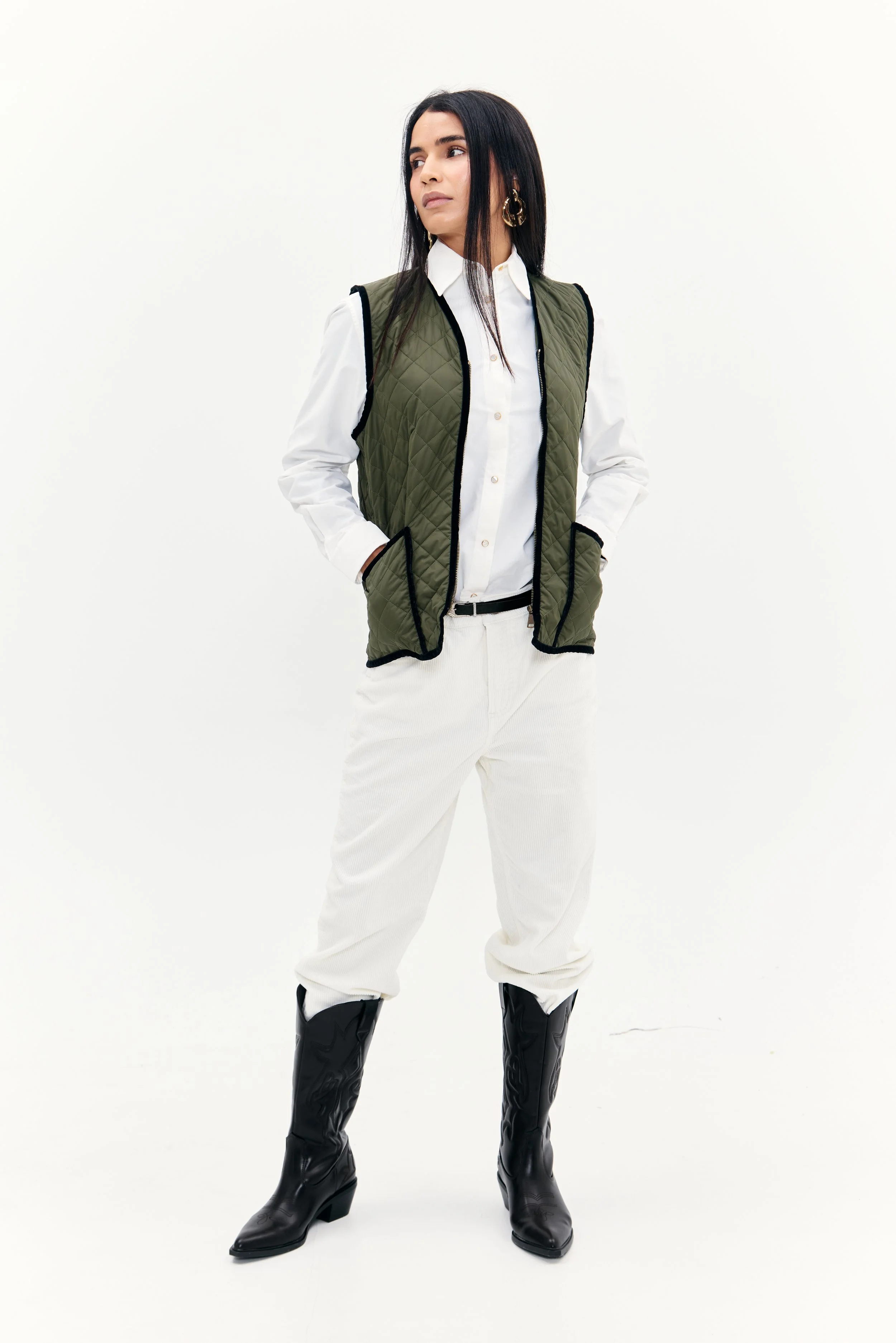 Camicia "Stella" und Weste "Foresta" (Erwachsene)