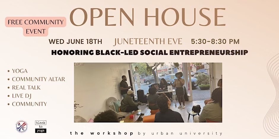 Juneteenth Open House Event (Free)