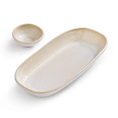 Long Platter & Sauce Cup Set