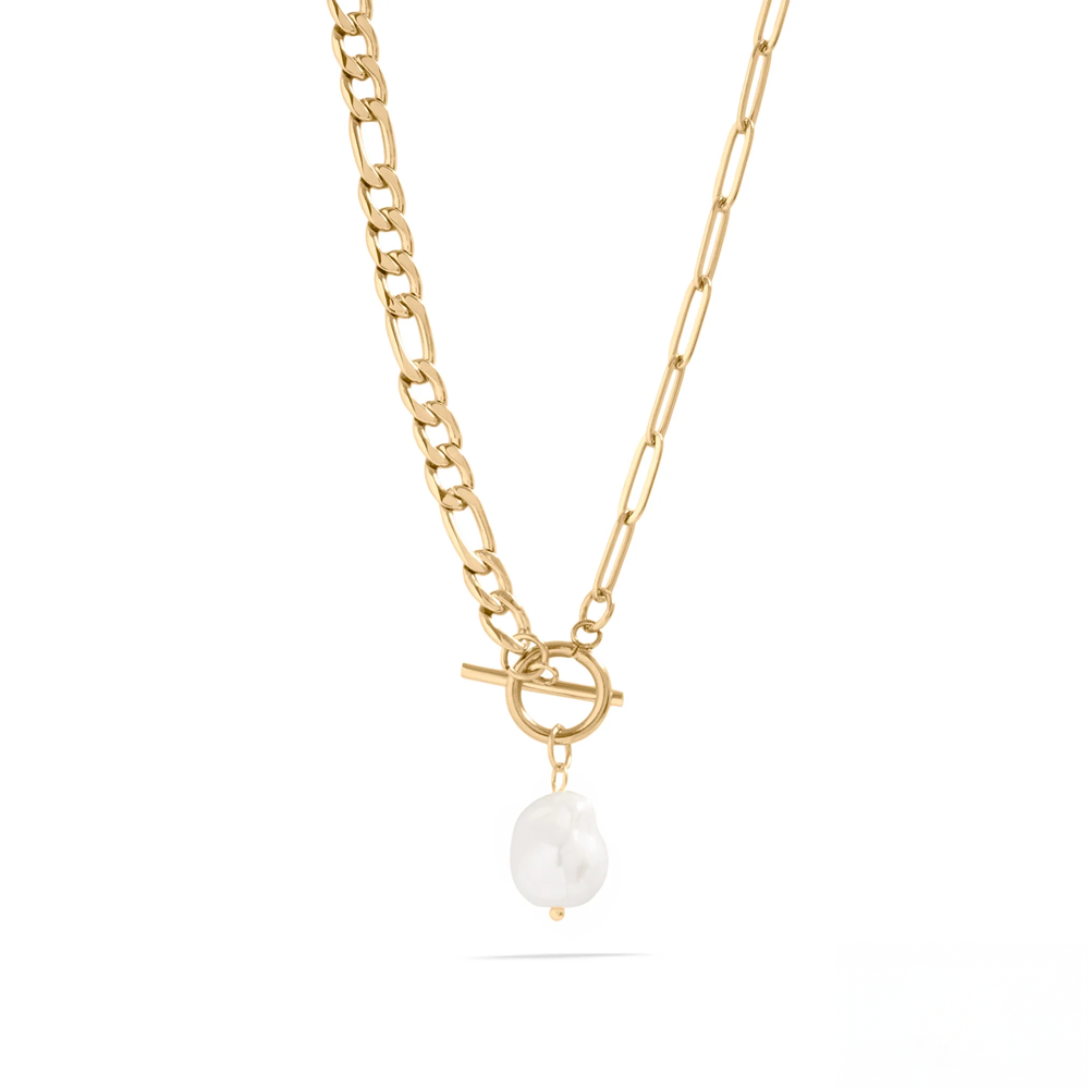 18K Gold Frequency Tuned Pearl Necklace