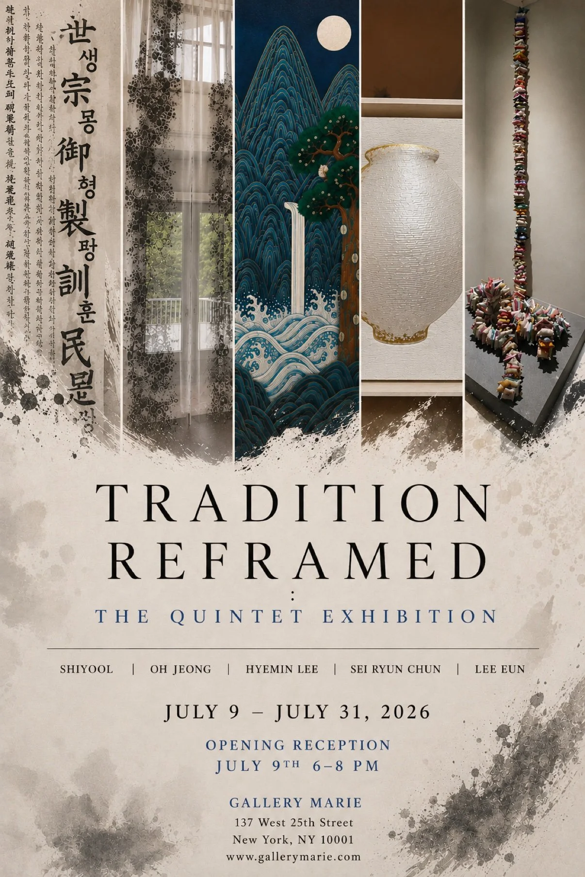 Tradition Reframed: The Quintet Exhibition poster