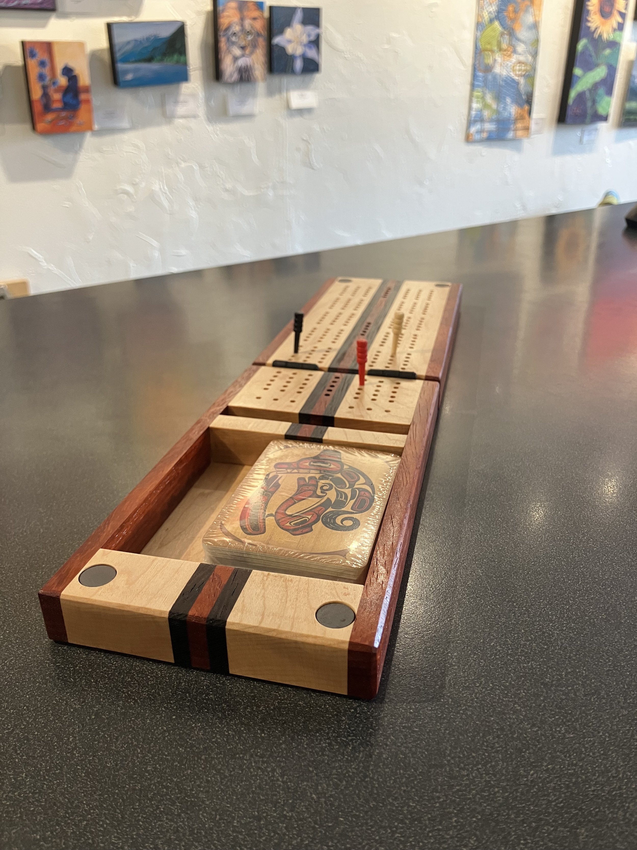 Three-Person Cribbage Board