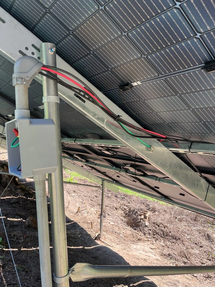 Ground mounted solar panel array