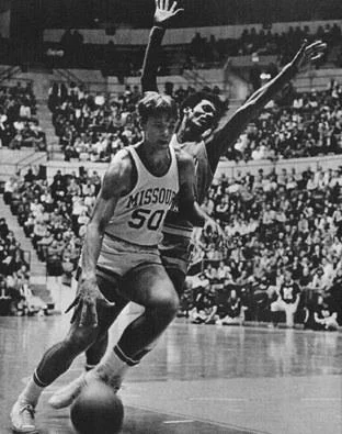 Historic photo of Brown Rentals founder John Brown during his professional basketball career.