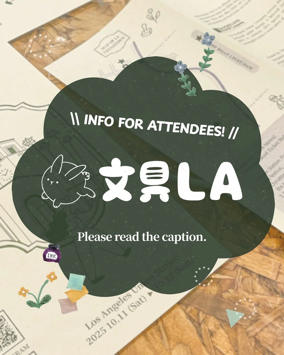 ＼ Bungu LA vol. 1 is just a few days away! ／ We can&rsquo;t believe how quickly the time has gone by, and we want to thank you for your incredible support and excitement. Before the big weekend, please review the following reminders to help everyone 