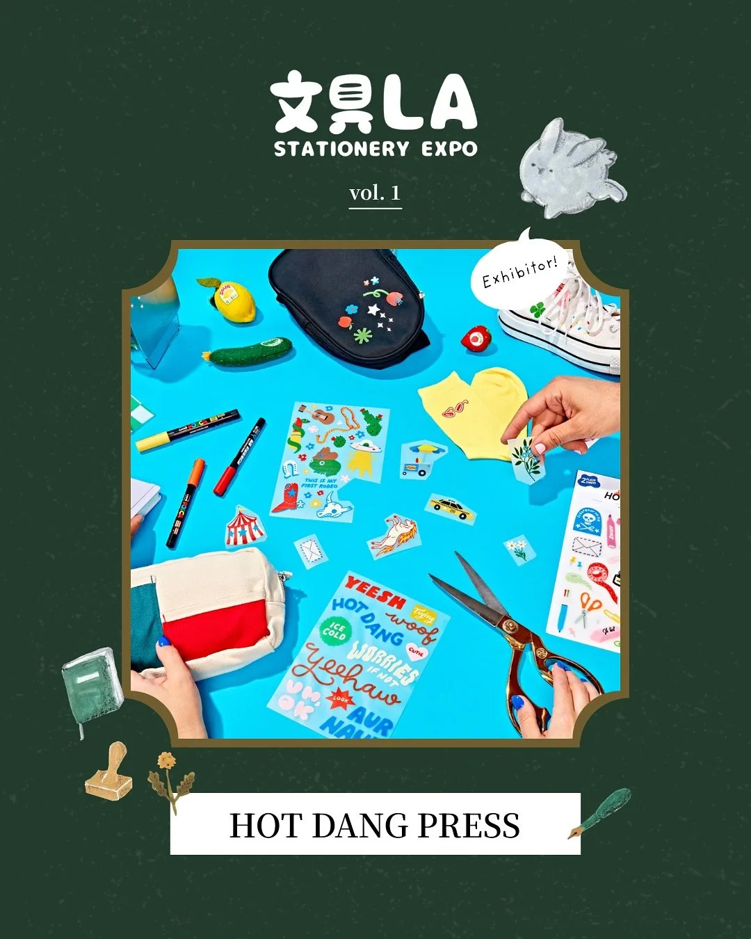 Hot Dang Press is coming to Bungu LA! ✏️ They make flash sheets of iron-on art you can use to customize your things! It goes on most fabrics, leather, and even cardstock. All art is original, beautiful, and super fun. Customize your favorite notebook