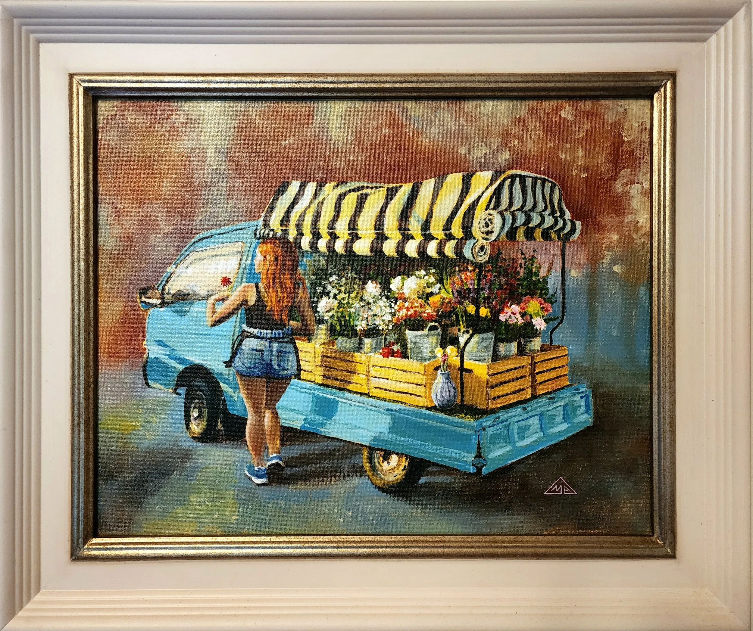 Flower Power 14"x11" Acrylic on canvas