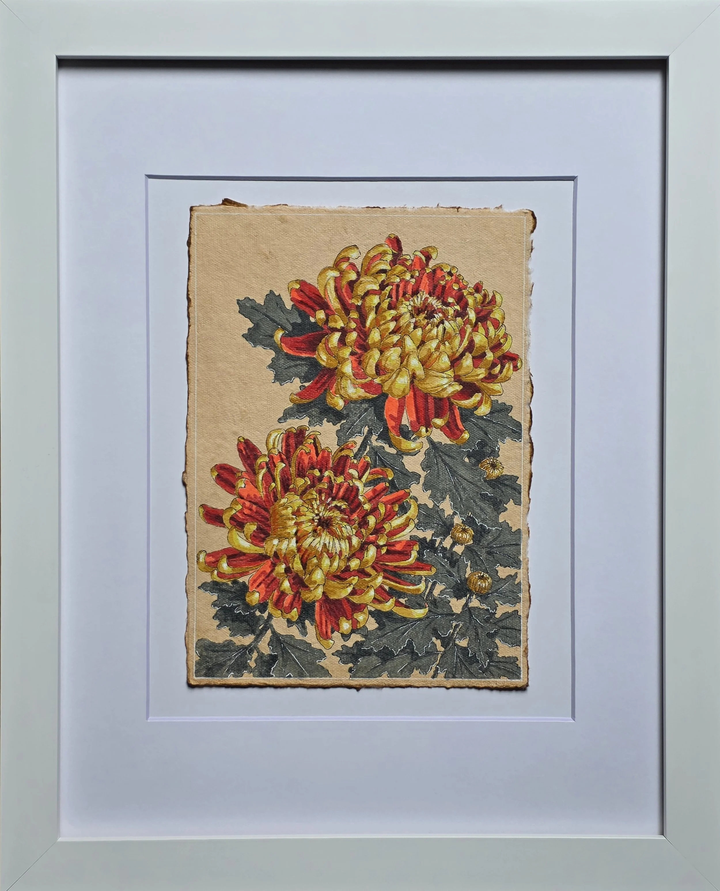 CrimsonTideChrysanthemumFramed.jpg