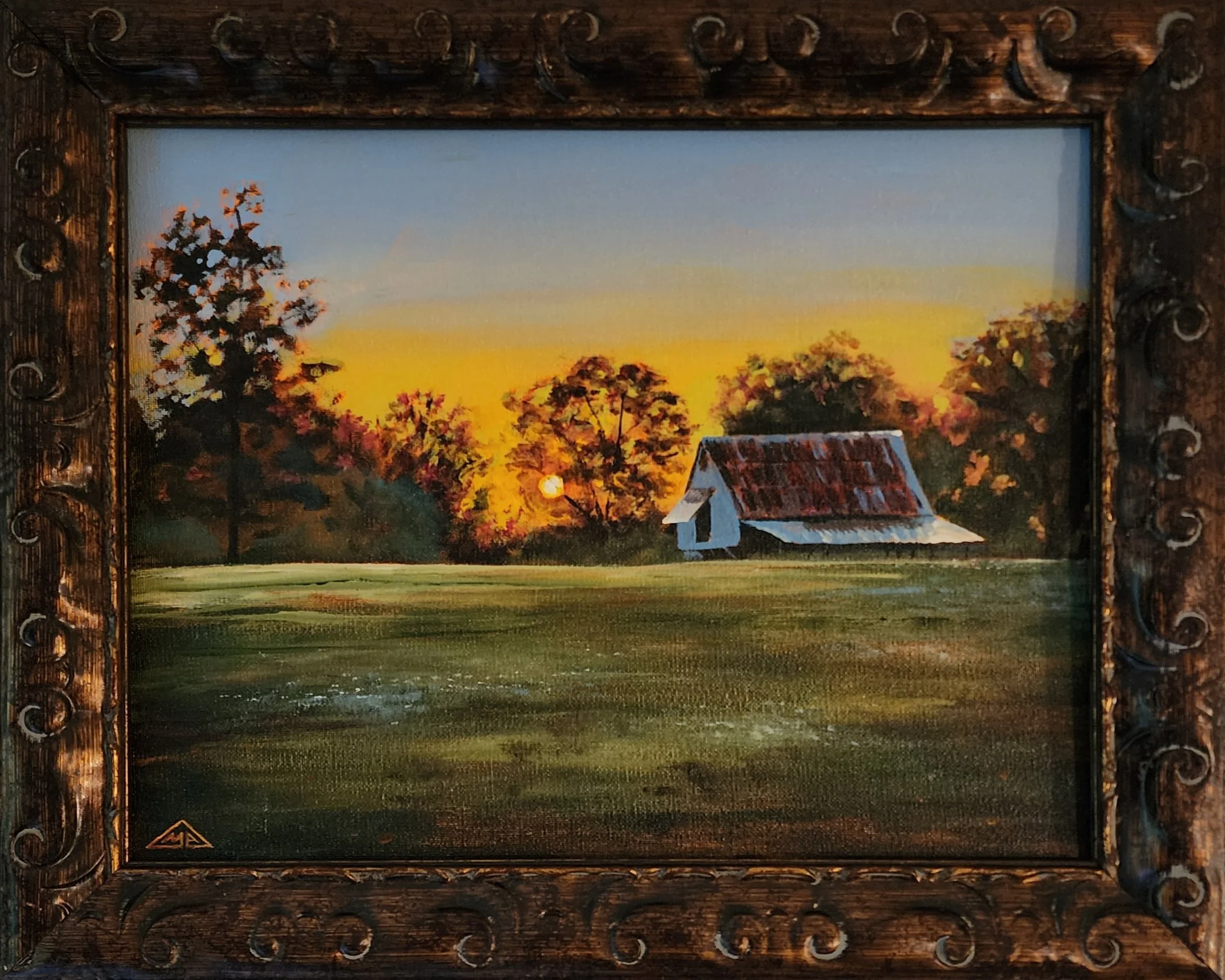 Emerging from Twilight 14"x11" Acrylic on canvas panel