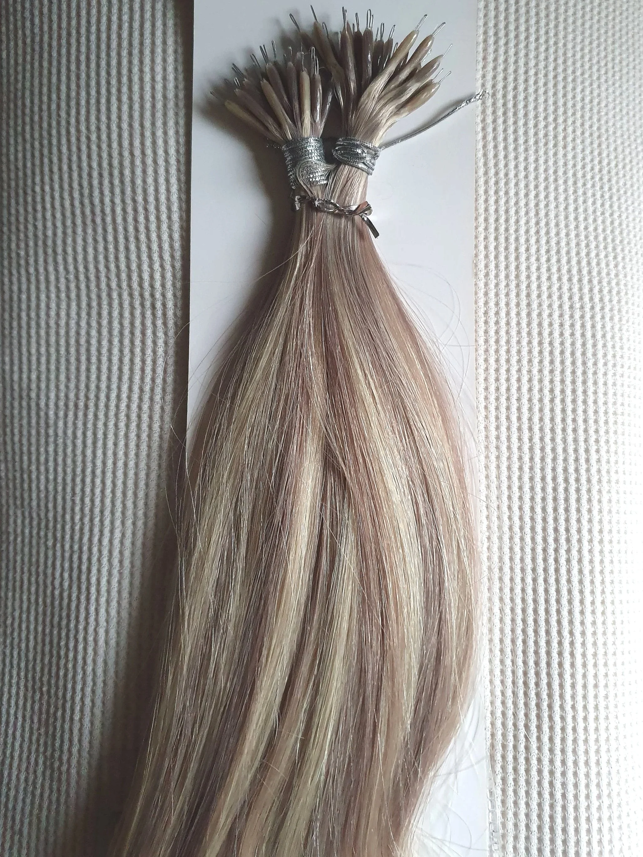 CLEARANCE - 50g of Russian Mongolian Hair - Nano Rings - 16 inches - Shade P19A/60 (H&L)