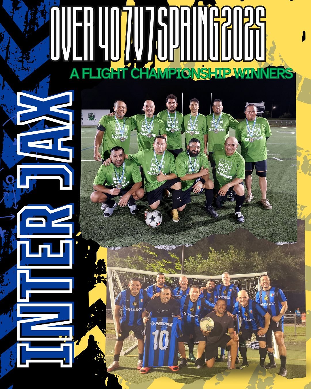 All we see is dubs everywhere 🤩⚽️ 

Congratulations to all our different champions and winners for our Wednesday Over 40 and Open divisions! 👏🏼 

The competition is here! Check out all our summer starting dates by downloading the BASL app using th