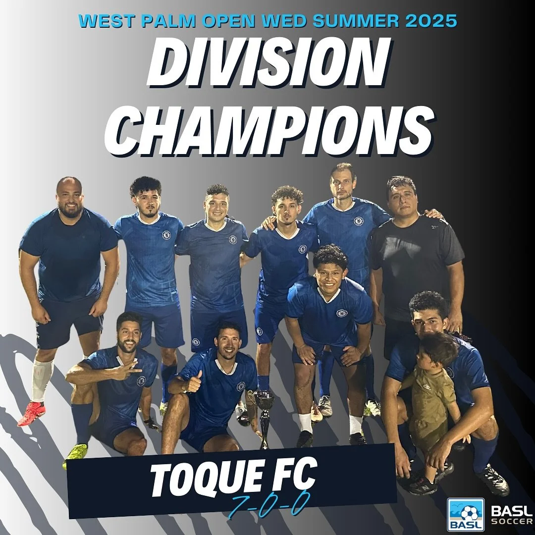The weather was HOT but your game was HOTTER - 

CONGRATULATIONS to our WEST PALM OPEN WED SEFL SUMMER CHAMPIONS!!! ☀️⚽️🌴

Toque FC - Division Champs
Palm Beach United - Playoff Champs

Fall season begins September 2. Register with link in bio.

#pa