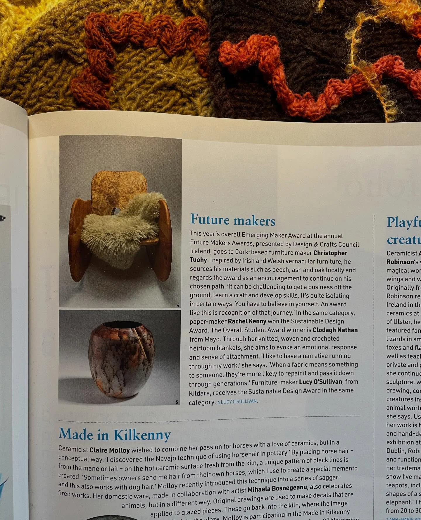 Featured in the current edition of @irisharts_review magazine for winning the Overall Student Award at the @dccireland Future Makers 2025. Check out page 47. 

Don&rsquo;t pay too much attention to the county- I&rsquo;m a Kildare girl through and thr