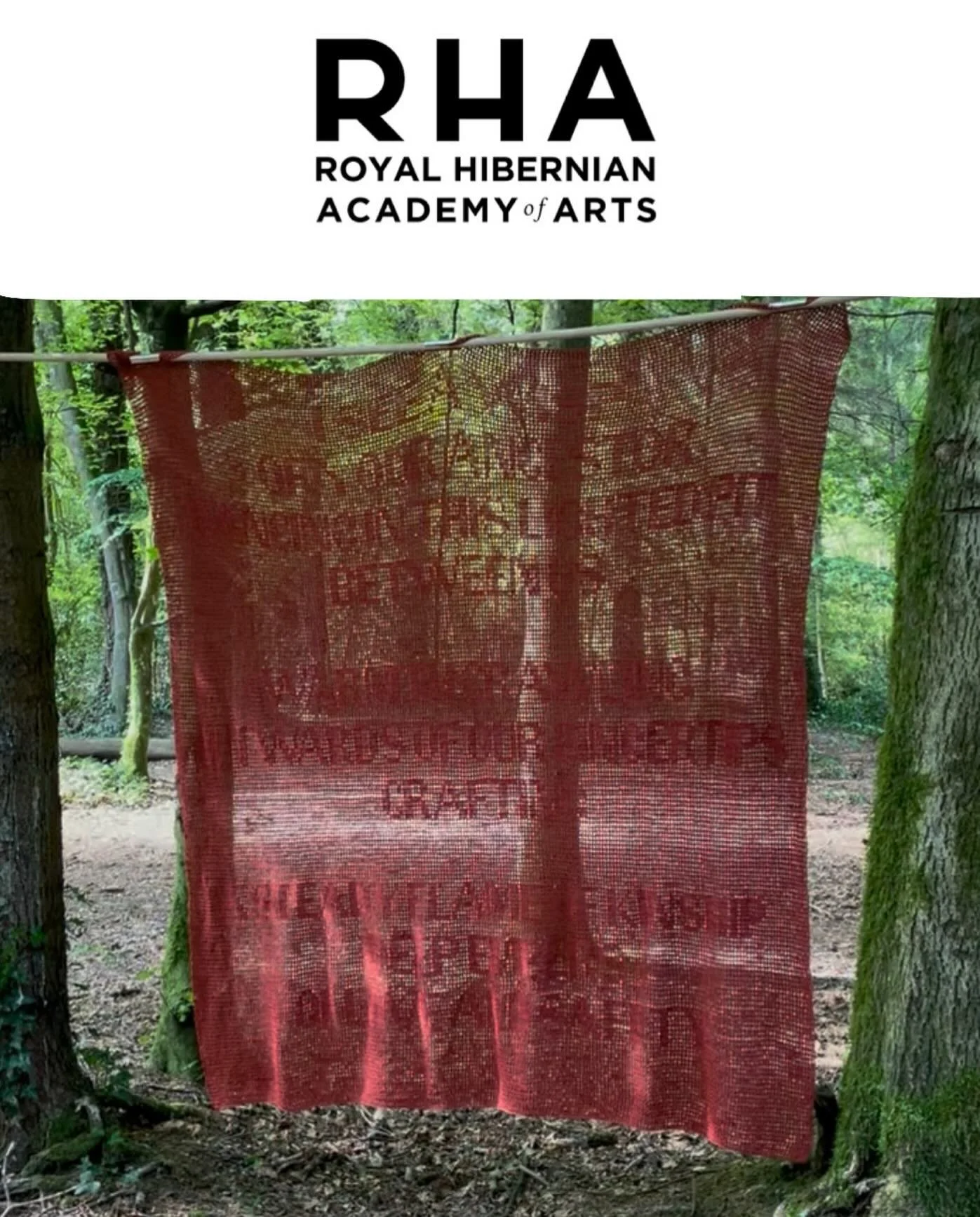 Delighted that my crochet poem blanket, &ldquo;Kinship&rdquo;, has been accepted through the first round of selection for the @rha.arts Annual Exhibition 2026. 

Looking forward to dropping her off to the gallery for the next round of judging.