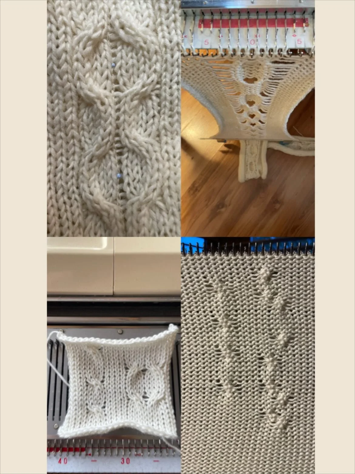 Some white knits of recent
