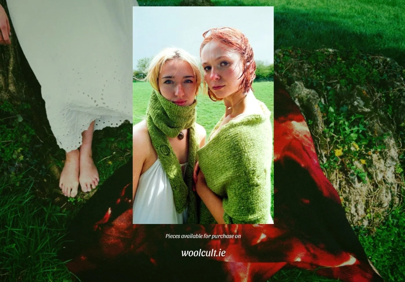 The day is here!!! My BEALTAINE scarves &amp; shawls based on the Hill of Uisneach fire festival are available to buy on woolcult.ie 💚🔥 link in bio