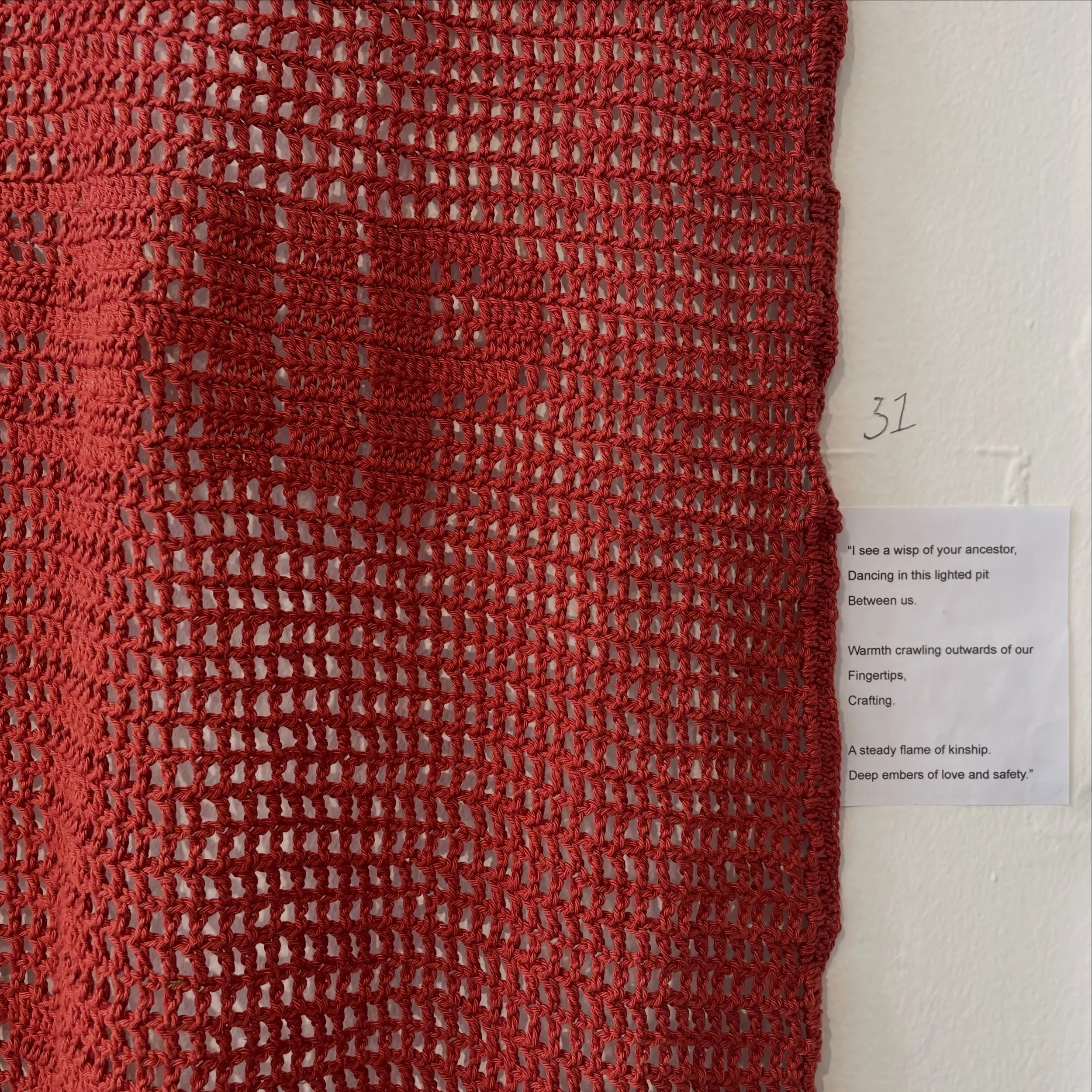 Today is the last day to go to Ranelagh Arts for their festival exhibition. 
It includes my filet crochet kinship poem and lots of other awesome work! Get on dooowwnn