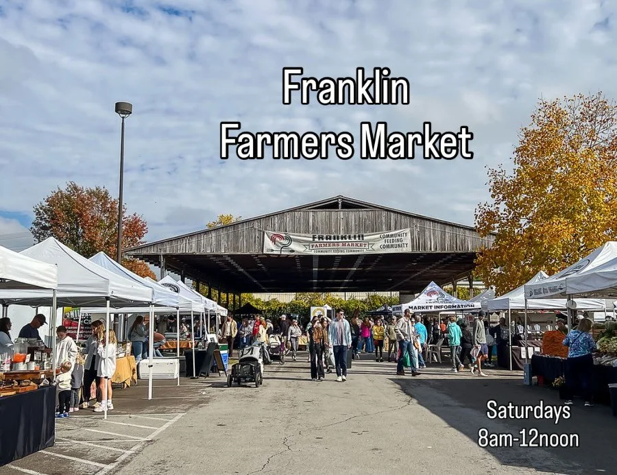 🧑&zwj;🌾 Market opens tomorrow from 8am-12noon and begins the 5 week count down ⏰ until our new home @franklin_fumc! So many years (20 plus and counting) of gratitude for this community!! The market will continue in the same location through the mon