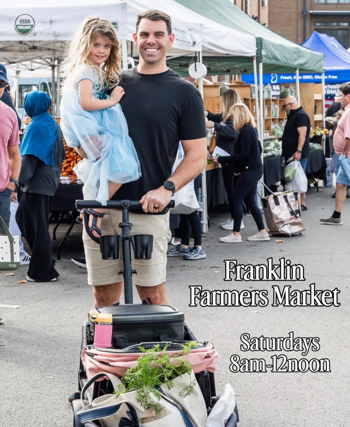 🧑&zwj;🌾🌱 Happy Saturday Franklin!! The Market is OPEN! We are so grateful for this community!! 🌱❤️ #franklin #franklintn #franklinmornings #SaturdayInFranklin #community #supportfarmers