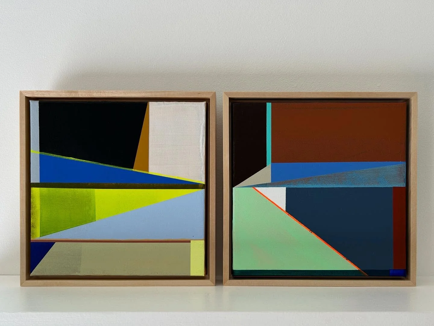 Color study of adding just a hint of tones that shouldn&rsquo;t work together, but do.  This pair is destined for a dear friend and collaborator @yuliyaxsml