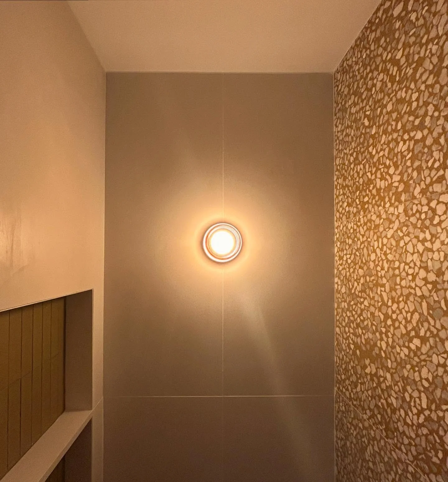 Construction is wrapping up at our North Fork project - Fun view of the kids&rsquo; shower.  Thanks to @elcontracting for all the hard work.