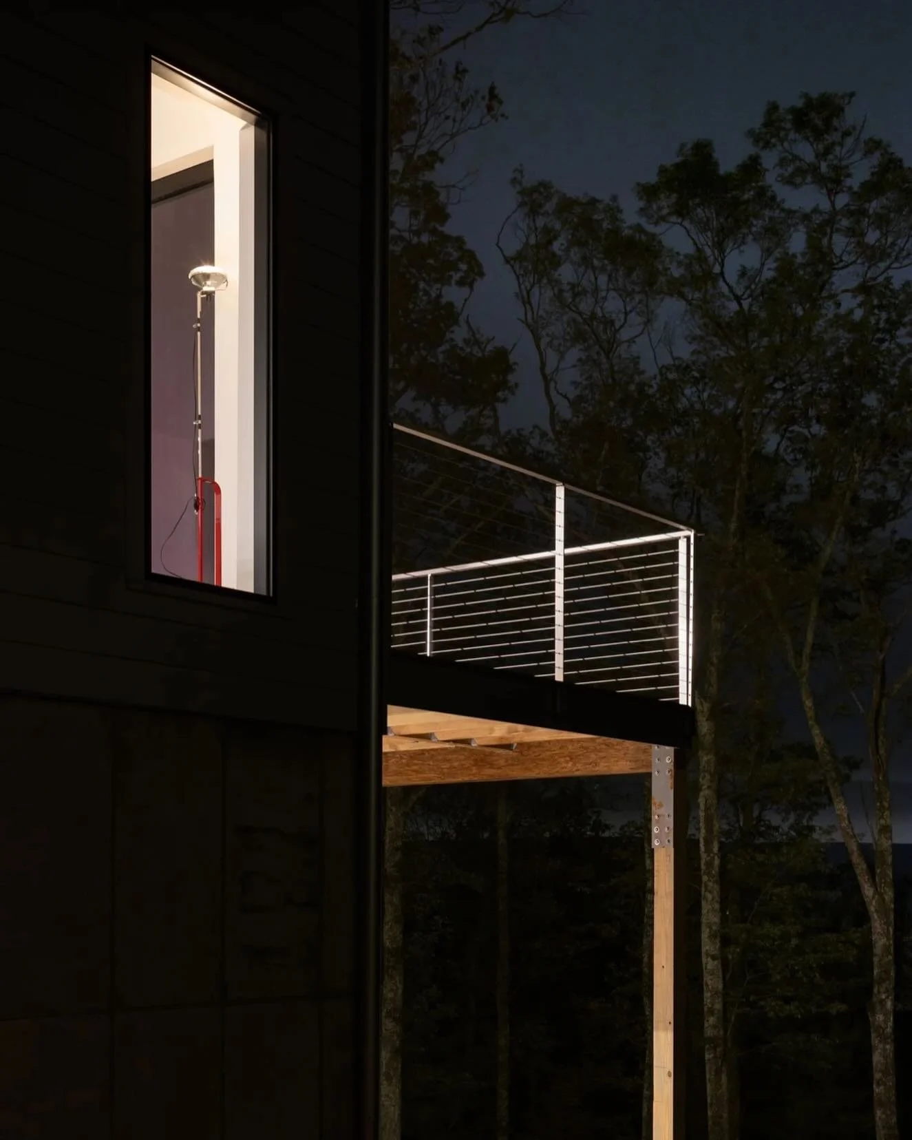 A view of the Cloud House by night.  Looking forward to longer days and warmer months ahead.  Photo @devonbanksphoto