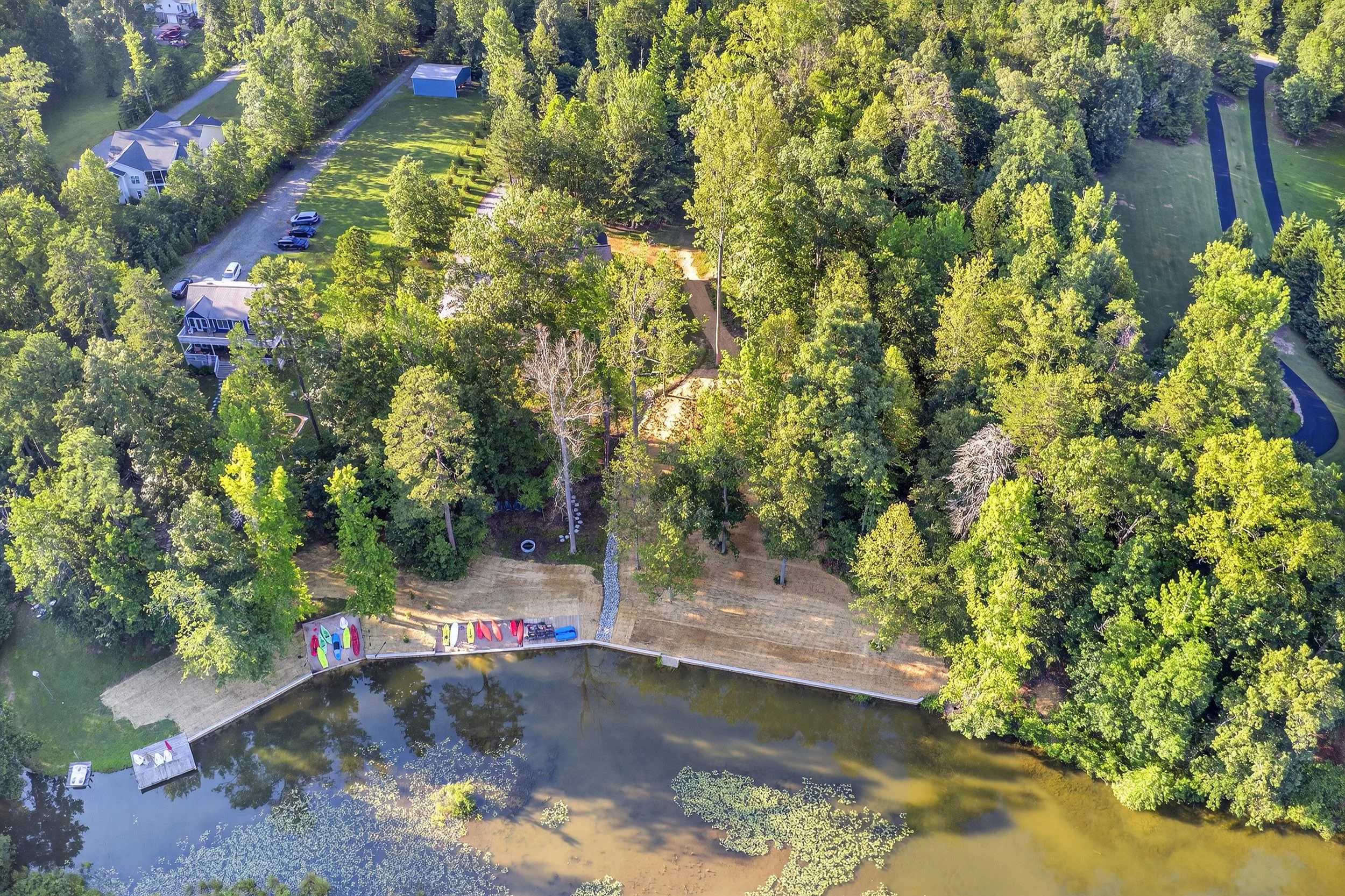 156-Aerial View Beach and Dock.jpg