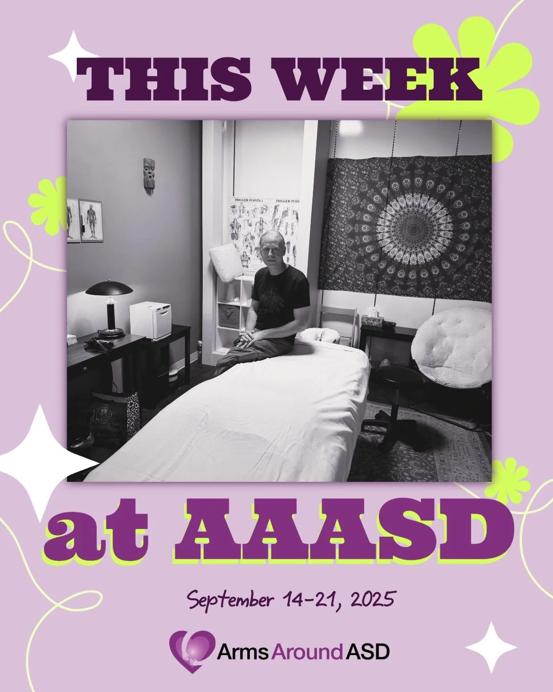 It's that time again! Here's what's going on at Arms this week:

Monday, 9/15
11:00am-1pm: #ASL Tutoring with Elizabeth &ndash; BY APPOINTMENT
12:15pm: Chair #Yoga with Amy
2:00pm: #Garden Group with Babs
6:30pm: Q&amp;A &ldquo;#Queer &amp; #Autistic