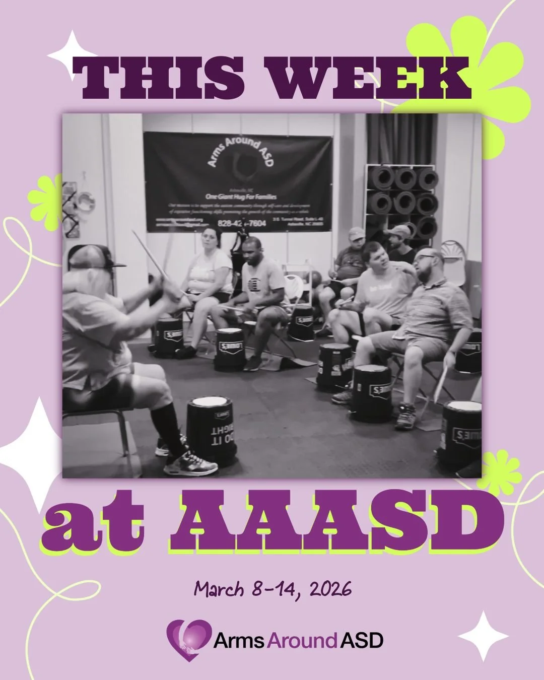 Check out what's happening this week at Arms:

SUNDAY 3/8
12:00 Denise Fosco&rsquo;s Celebration of Life

MONDAY 3/9
12:30 Chair Yoga with Amy
2pm Garden Group with Kathy
4pm Snack Attack! with Megan &amp; Ky-Lee (This week: Edible Slime)
5:30pm &ldq