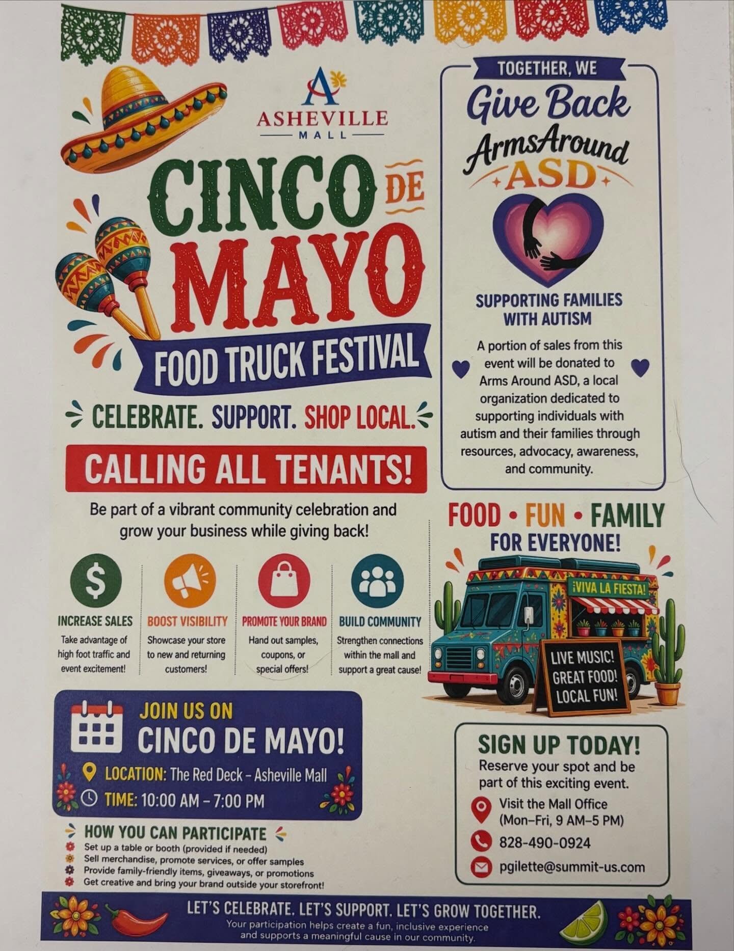 Starting tomorrow, May 1 at 10am through Sunday, May 3 at 6pm at the @asheville_mall it&rsquo;s the Cinco de Mayo Food Truck Festival. Check out all the food trucks and vendors and come hungry 😋 Hosted by @montanasmokesllc 

Lisea Sweet Treats Truck