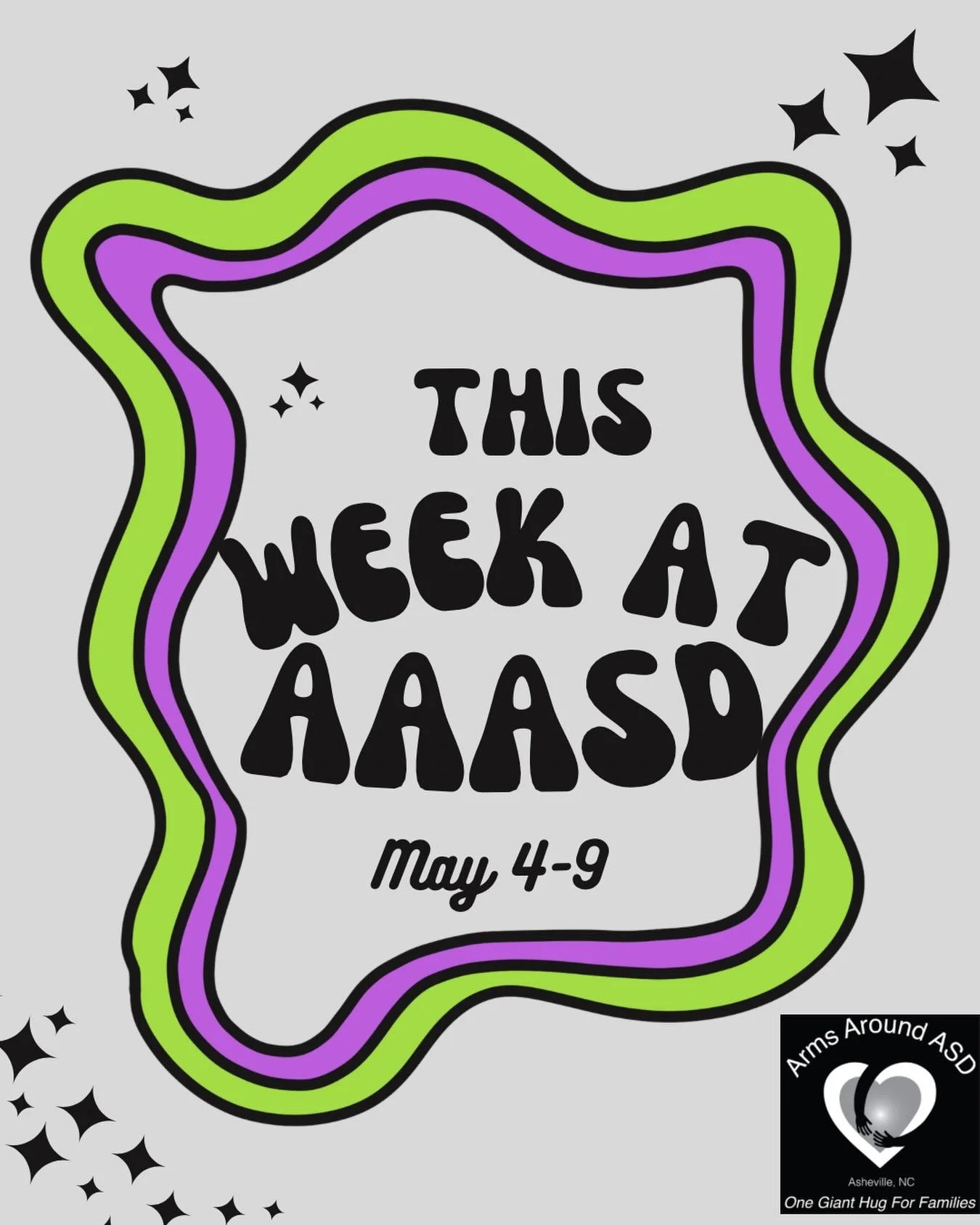 It&rsquo;s a nice, chill week at Arms Around ASD. Don&rsquo;t forget, many of our classes can be accessed virtually so if you aren&rsquo;t able to make it to the mall, you can still join the fun https://meet.google.com/whk-fgzw-cmj 

Here&rsquo;s wha