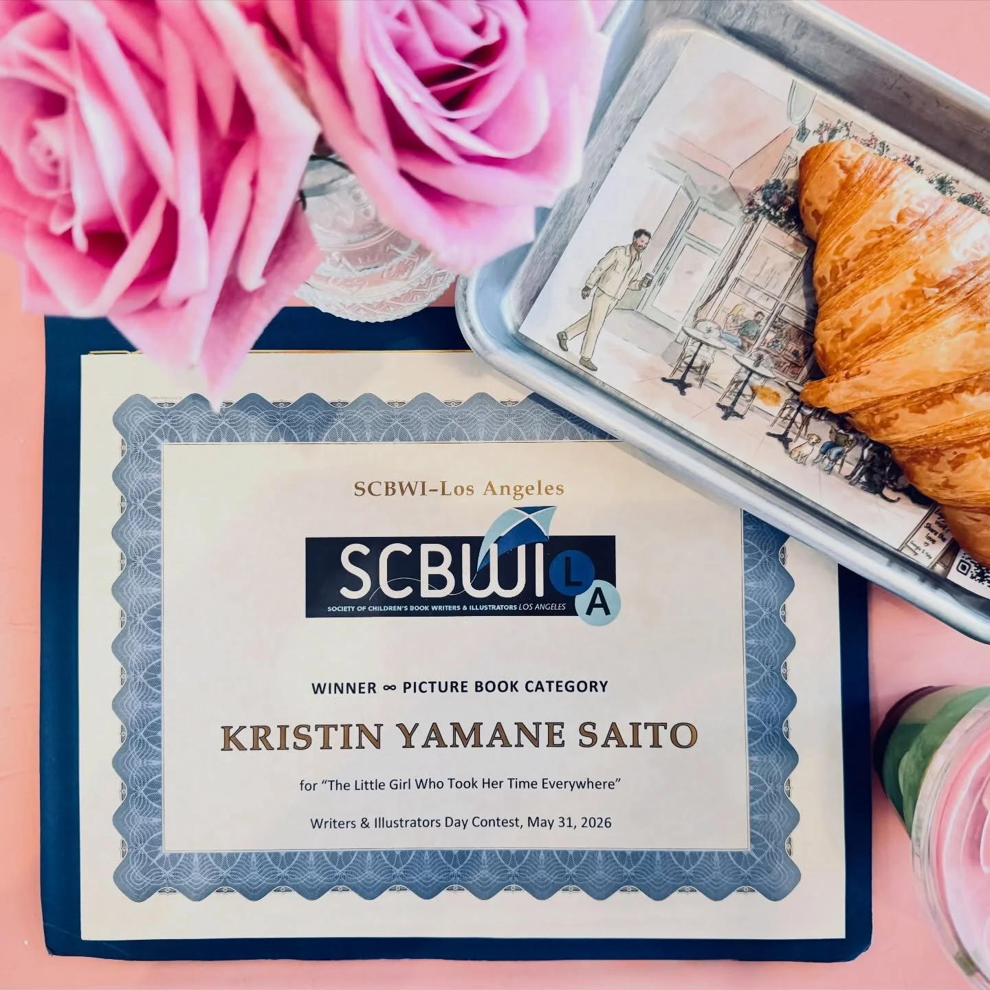 Celebrating a recent win from @scbwila &lsquo;s Writers and Illustrators Day 🤗

Loved getting to spend time with writing friends, meeting new ones, and meeting &ldquo;old&rdquo; ones for the first time in person! ❤️ @christine.whan @annsukwang @suek