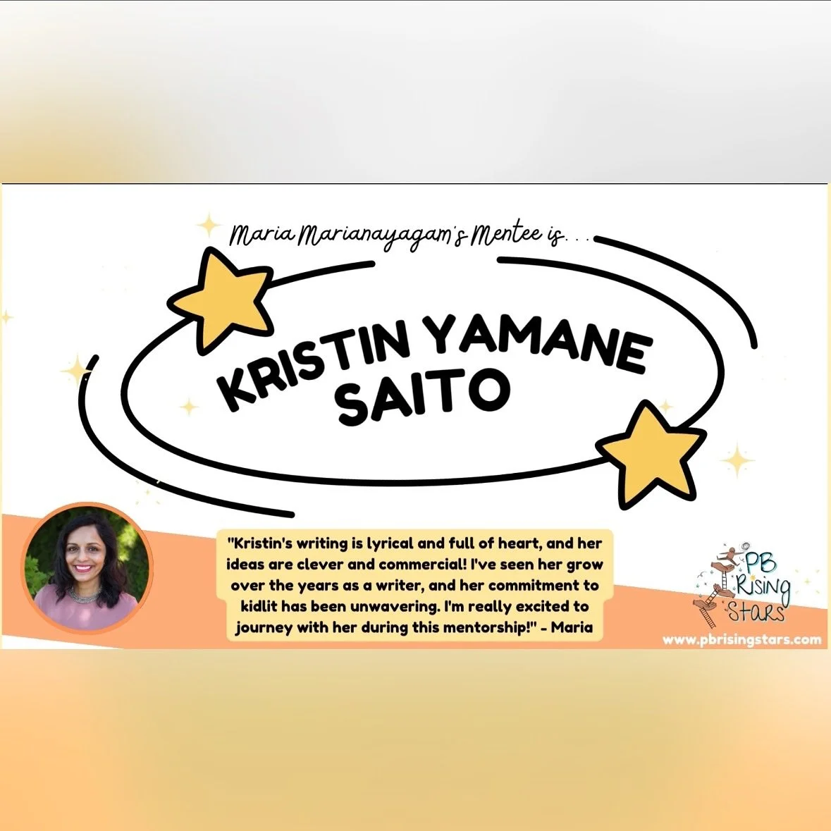 So honored to be selected as a PB Rising Stars mentee and work with the amazing Maria Marianayagam! 

It&rsquo;s taken me over 2 weeks to process this news&hellip; it felt like such a long shot, I think I didn&rsquo;t know how to receive it. @msmaria