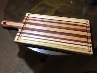Maple and bloodwood charcuterie/cutting board.