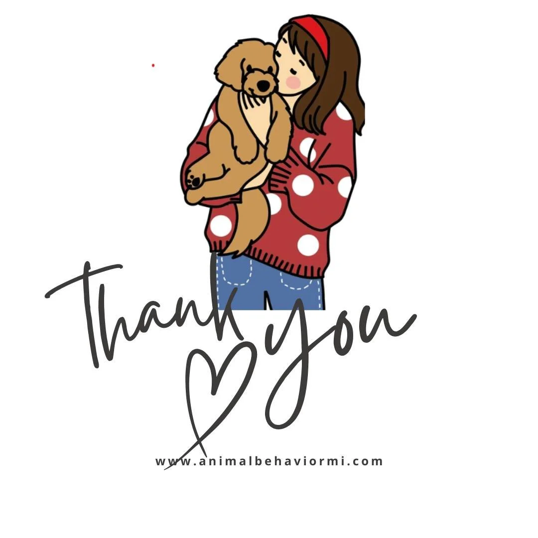 Thank You!

As we get close to the end of 2025 - I want to take a moment and say thank you to all the families, cats and dogs who we had a chance to meet and help this year!
Living with and loving pets in need of behavioral care takes kindness, patie