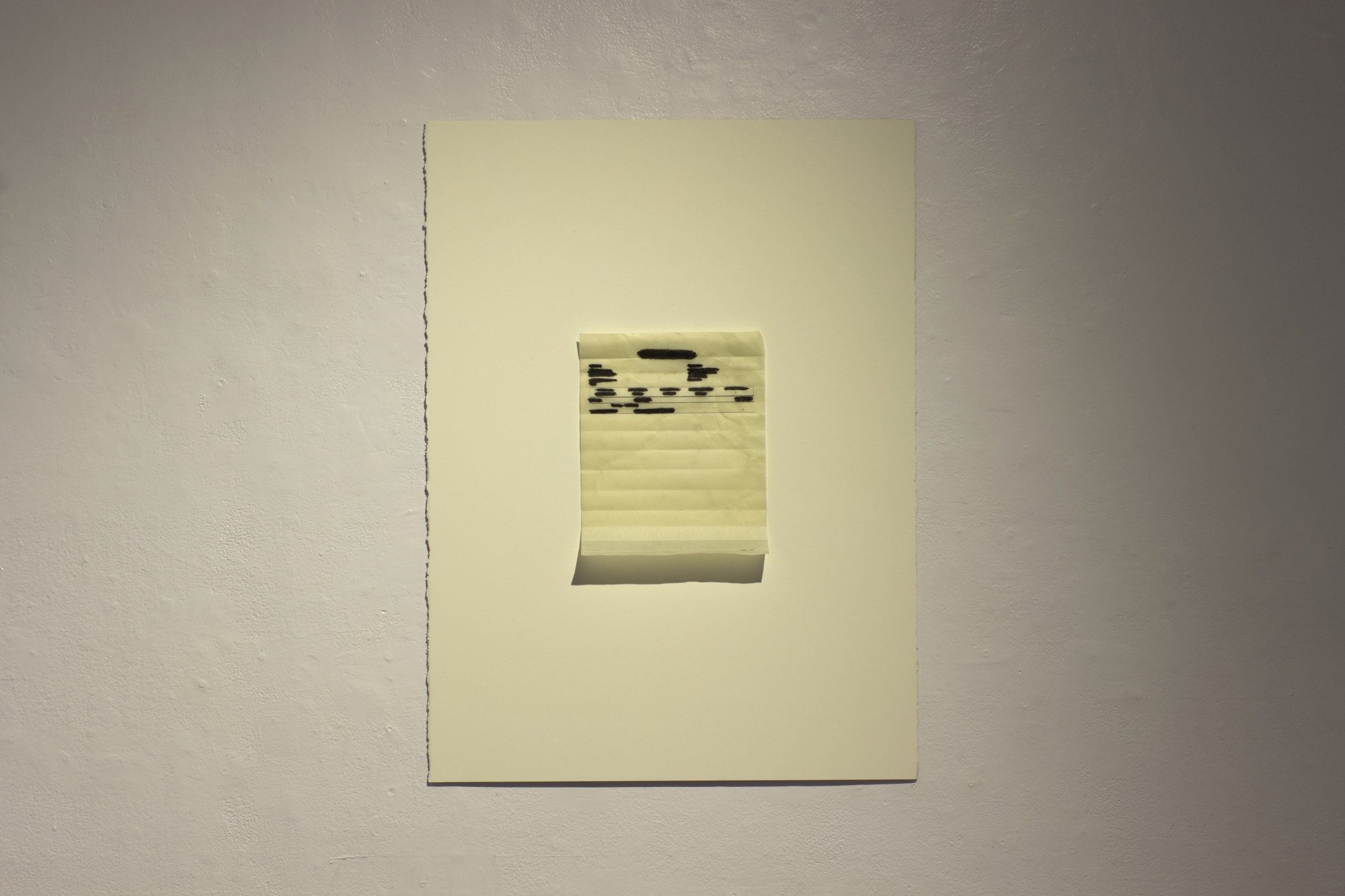 1 of 2, 2025, mixed media on printer paper, 8 1/2 x 11 in.