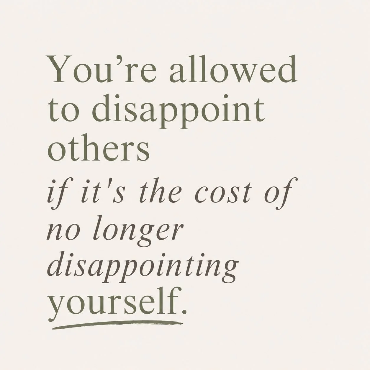 If you&rsquo;ve spent most of your life making sure everyone else was okay, choosing yourself will probably feel wrong before it feels right.

That feeling isn&rsquo;t always a sign you&rsquo;ve made a bad decision.

Sometimes it&rsquo;s just what ha