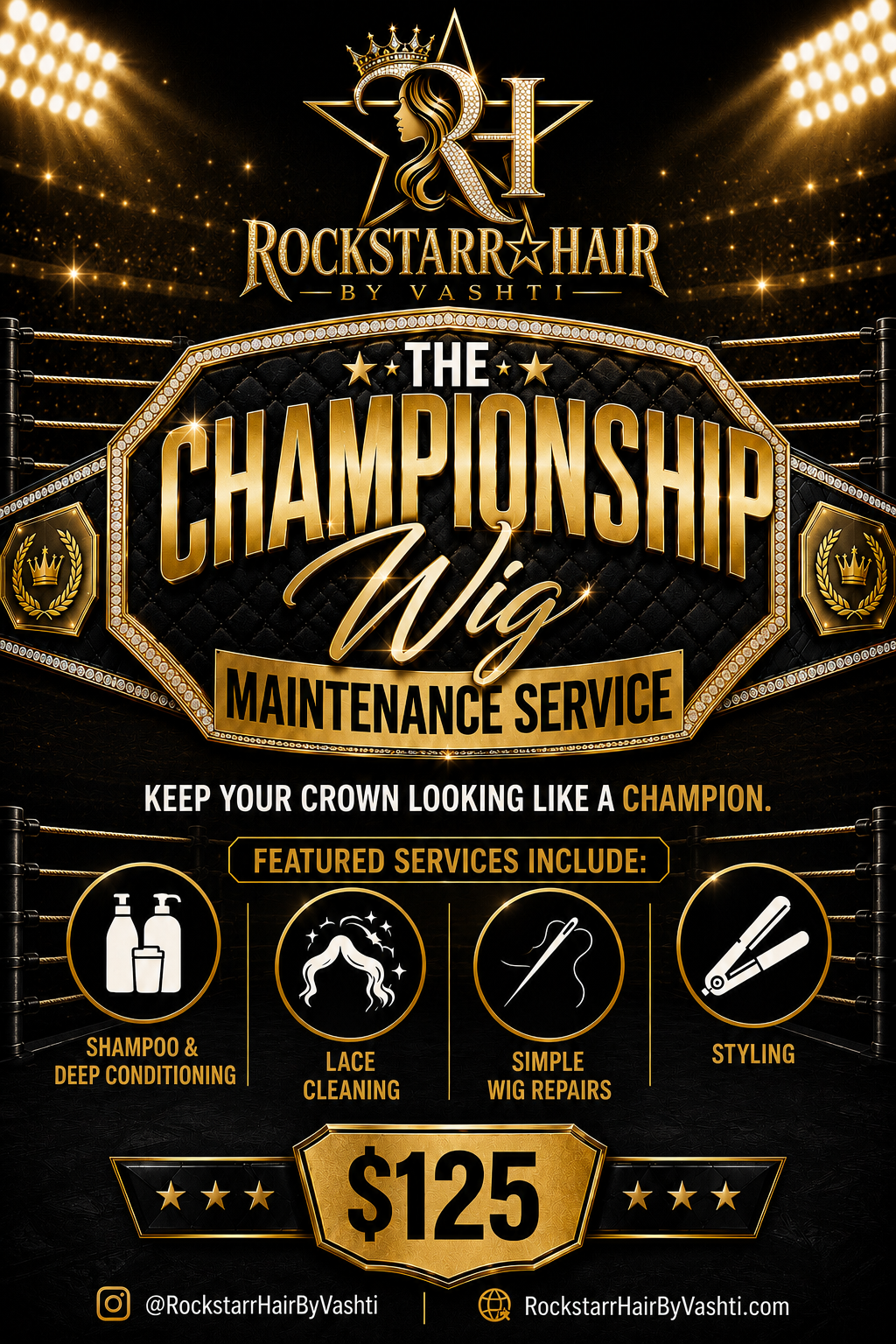 "The Championship" Wig Maintenance Service