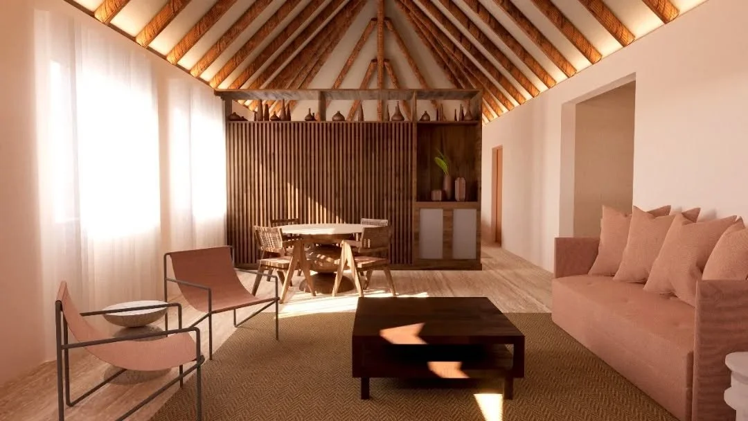 Del levantamiento al espacio ejecutado.
Nuestro proceso parte del an&aacute;lisis del estado existente, seguido de modelado 3D y visualizaci&oacute;n fotorrealista para definir criterios espaciales, materiales y decisiones constructivas antes de inte