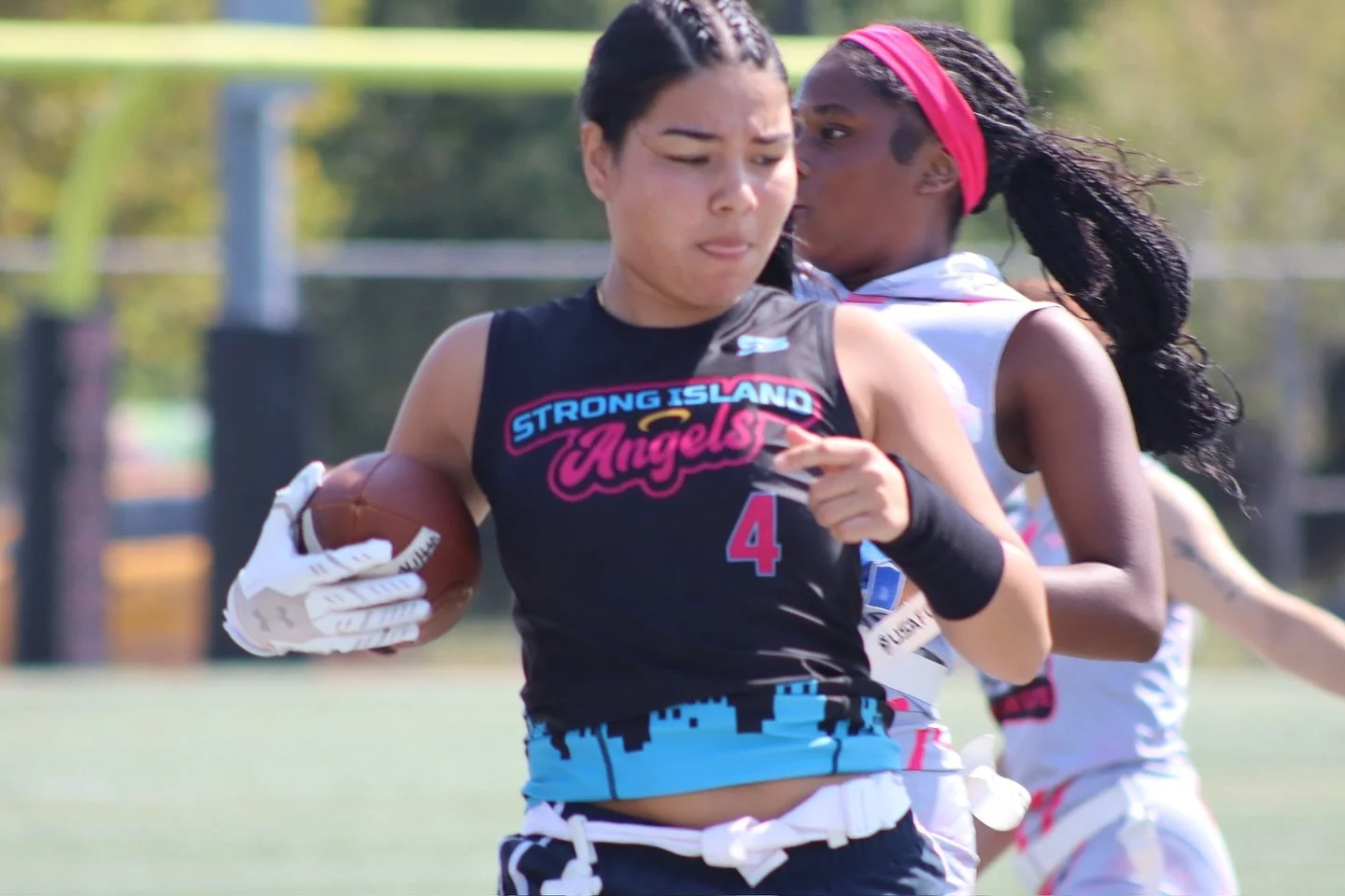 ::: Just Some Game Day Faces ::: Ride with this crew no matter what 🤞🏾 #girlsflagfootball🏈 #strongislandangels #almightyangels #longisland #wearelongisland #gangovereverything